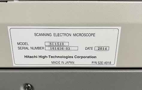 2014 日立ハイテク Hitachi High-Tech SU1510