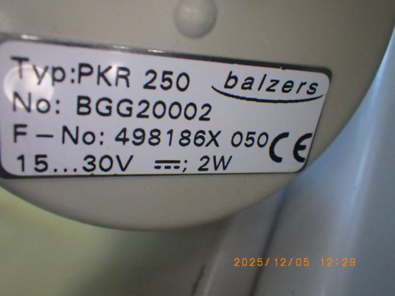 バルザース Balzers PKR250