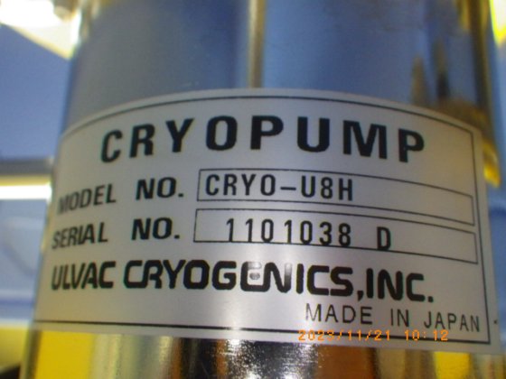 ULVAC CRYO-U8H。