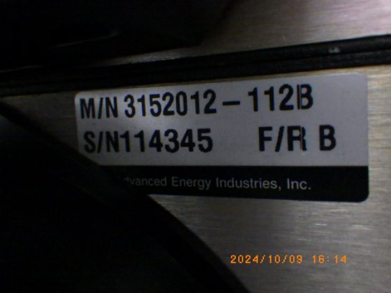 アドバンスドエナジー　AE M/N　3152012-112B