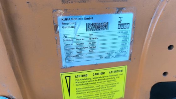 2006 KUKA KR200 COMP