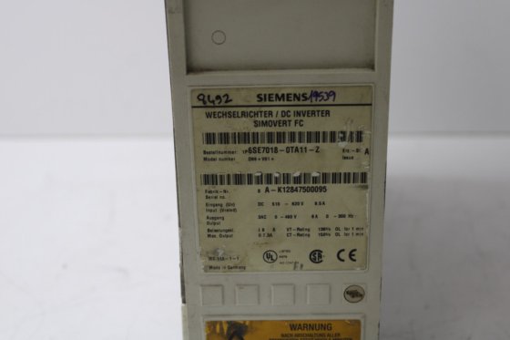 Siemens 6SE7018-0TA11-Z