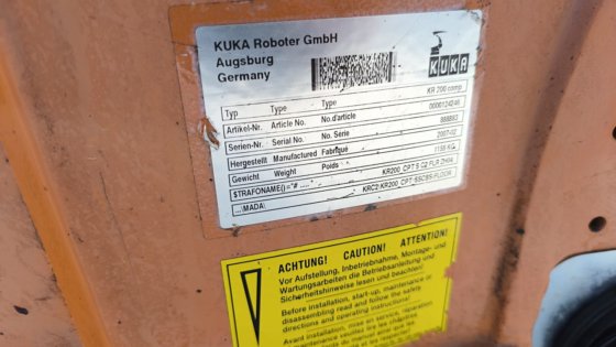 2007 KUKA KRC2 KR200