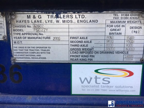 Ror 3-axle container trailer 20-30