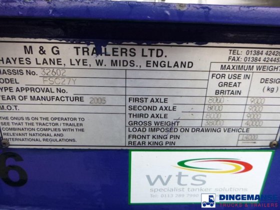 Ror 3-axle container trailer 20-30