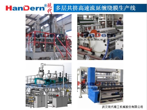 多层共挤高速流延缠绕膜生产线