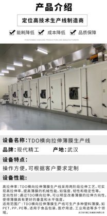 TDO横向拉伸薄膜生产线
