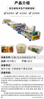 石塑包装箱生产线设备