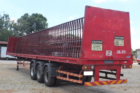 2010 Transbilt 三轴 A 型框架托盘拖车