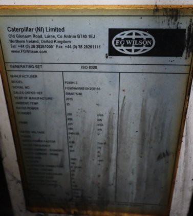 FG Wilson 2015 发电机 P249H-3