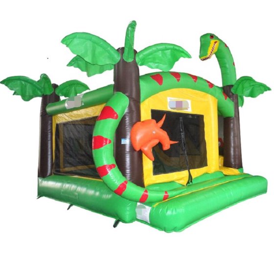 Kids Inflatable Jungle Slide Castle Inflatable Snake Bounce House Combo