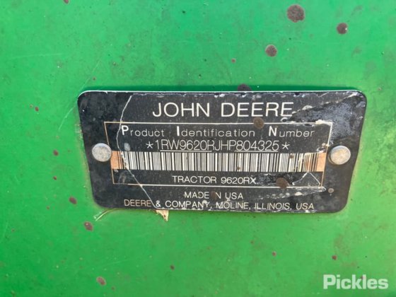 2017年式ジョンディア9620RX