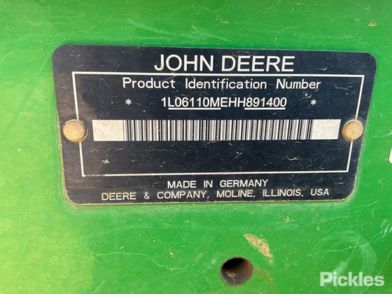 2017 约翰迪尔 6110M