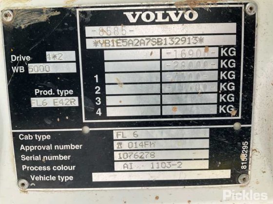 1995年式ボルボ FL618