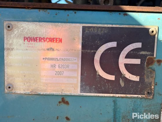 2007 特雷克斯 Powerscreen HR6203R