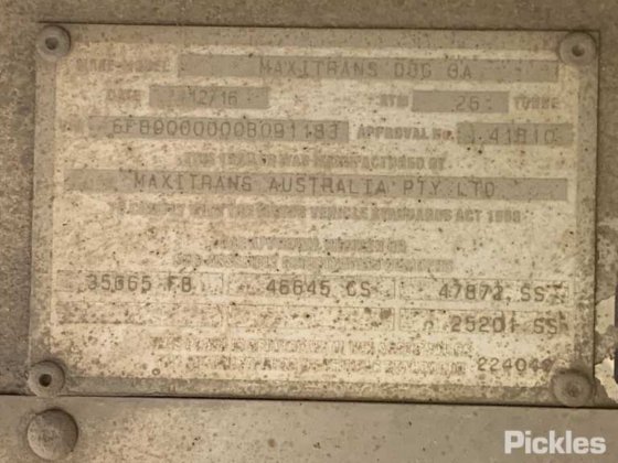 2016 Maxitrans Dog 3A