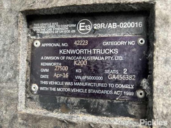 2016款肯沃斯K200系列