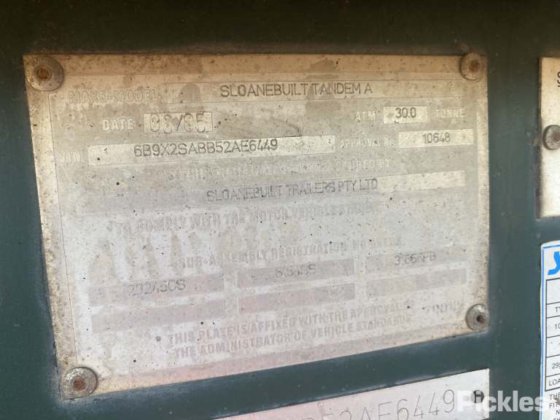 2005年式スローンビルト トレーラー タンデム