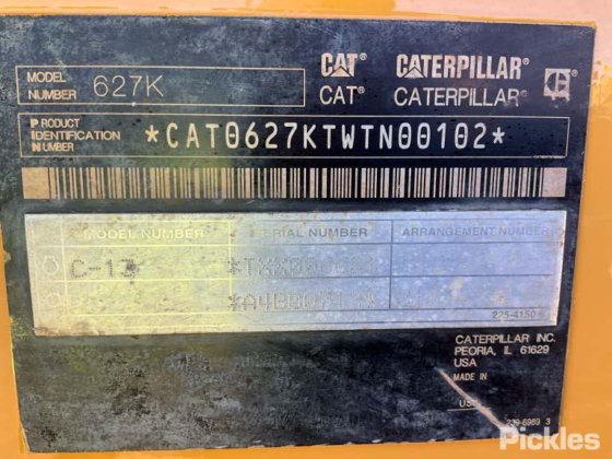 2014年式キャタピラー 627K