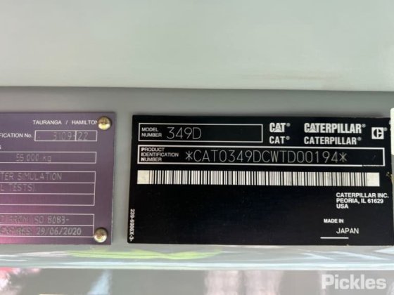 2012年卡特彼勒349D