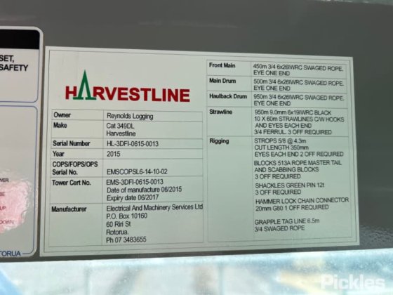 2012年卡特彼勒349D