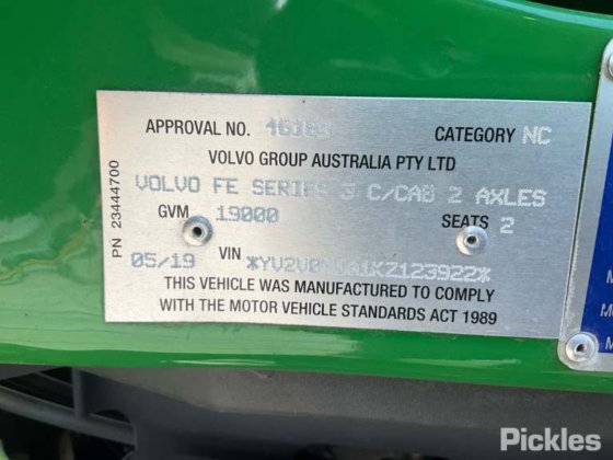 2019年式ボルボ FE280