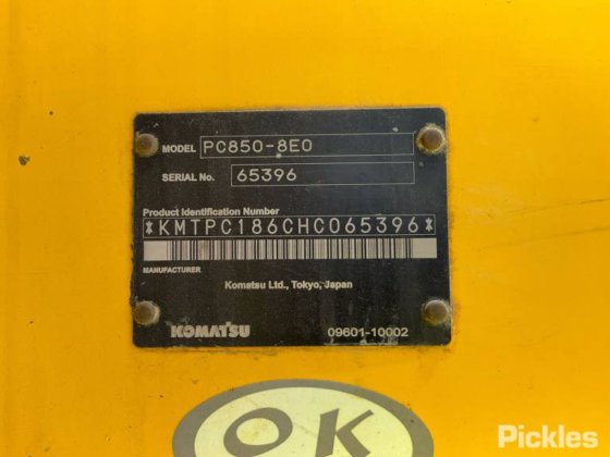 2017款小松PC850-8