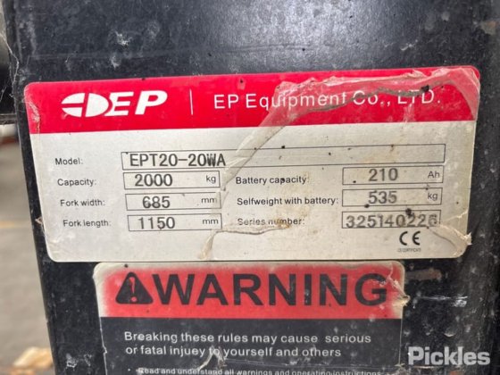 EP设备公司托盘搬运车