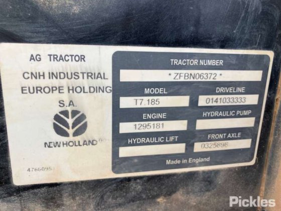 ニューホランド T7.185