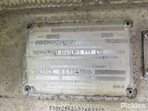 2002 スローンビルト トレーラー