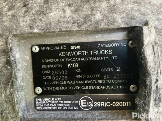 2008年肯沃斯K108