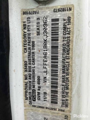 2018款三菱Canter 615