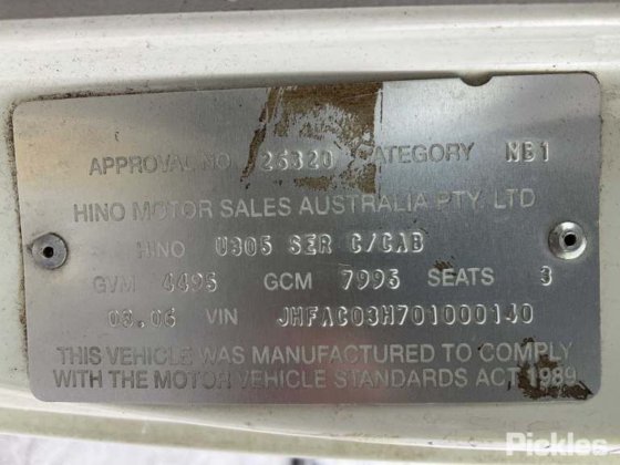 2006款日野Dutro U305