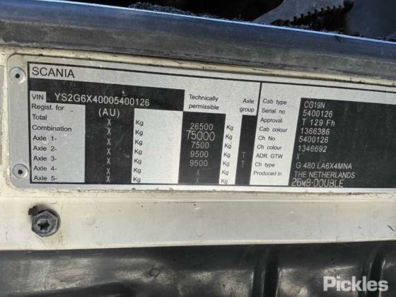 2015款斯堪尼亚G480