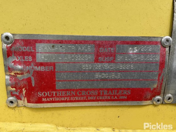 2012 サザンクロストレーラー スタンダード トライアクスル