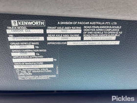 2011年式ケンワース T409SAR