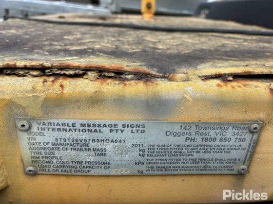 2011 Variable Message Signs