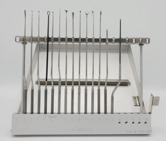 V. Mueller Rhoton Trans-Sphenoidal 14-Piece Instrument Set and Case ...