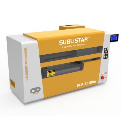 DCP-80Elite 数字圆筒 UV 打印机打印瓶子、杯子、玻璃杯打印机