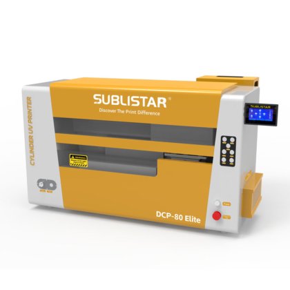 DCP-80Elite 数字圆筒 UV 打印机打印瓶子、杯子、玻璃杯打印机