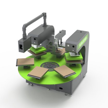 DTF Lite 智能自动热压机旋转架