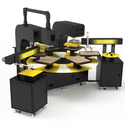 DTF智能自动热压转盘