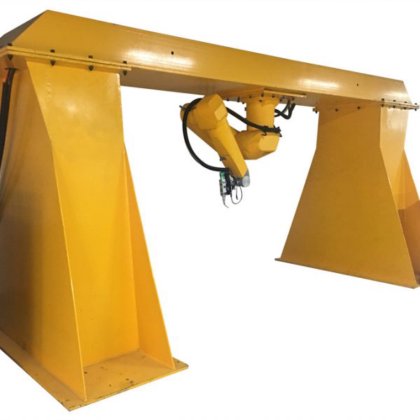 ロボット アームを溶接するガントリー タイプ cnc の繊維レーザーの切断はガントリー繊維レーザーの溶接を武装させます