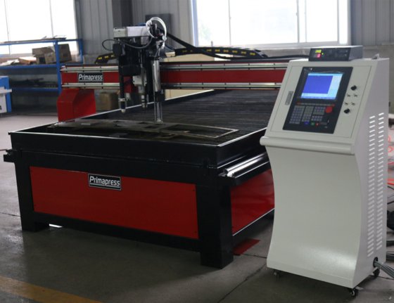 2 の 1 cnc プラズマ切断と板金用穴あけ機で