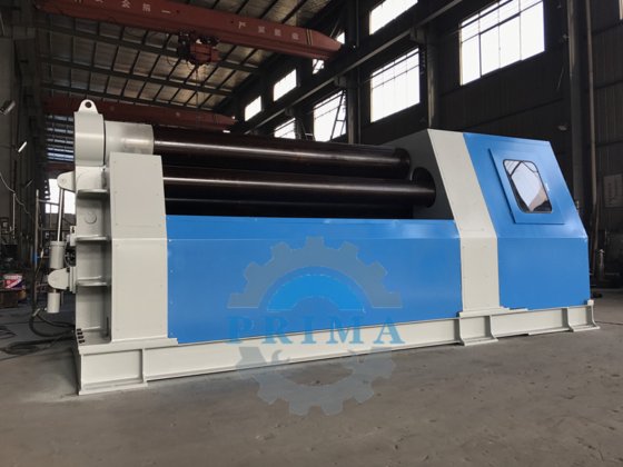 W12 4 ロール板曲げ機、cnc 板金コーン板圧延機