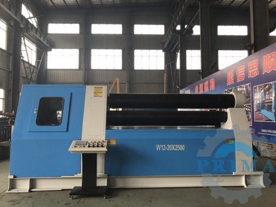 W12 4 ロール板曲げ機、cnc 板金コーン板圧延機