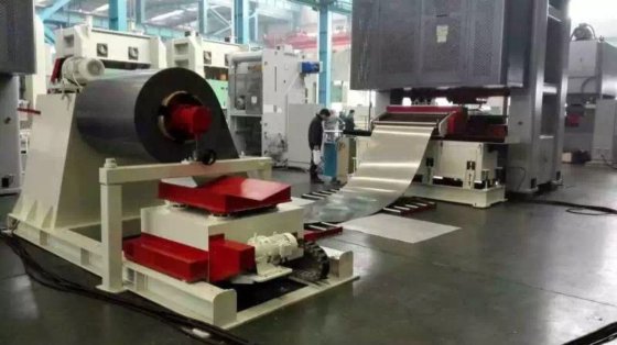 金属线圈开卷机，2合1开卷机和拉杆机，线圈开卷机