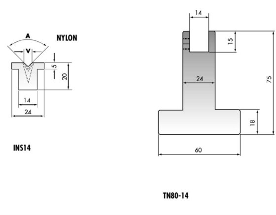 特殊的美国精密上冲压制V型模具，压制下模