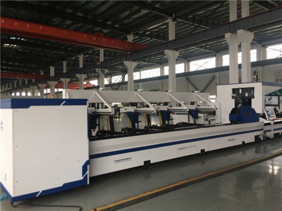 自动管子和管子的上下料数控光纤激光切割机