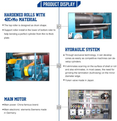 3辊W11卷板机，机械卷板机
